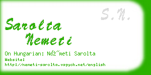 sarolta nemeti business card